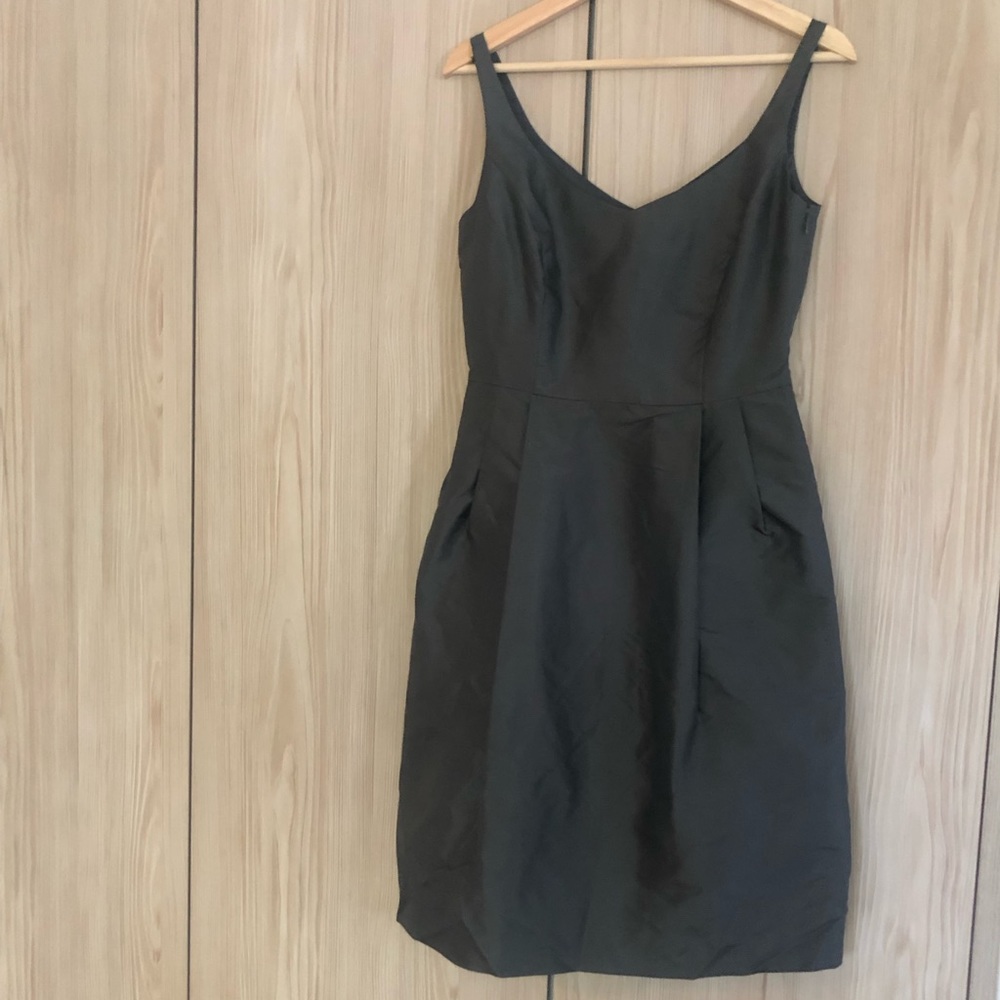 Ann Taylor Loft Charcoal Gray Cocktail Dress Size 4
